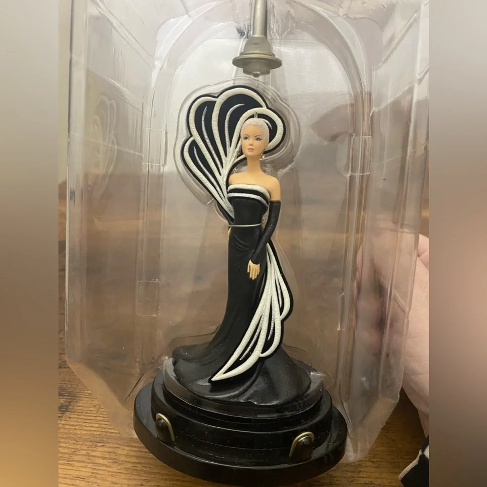 Hallmark Ornament: 45th Anniversary Barbie w/ Lighted Display Stand